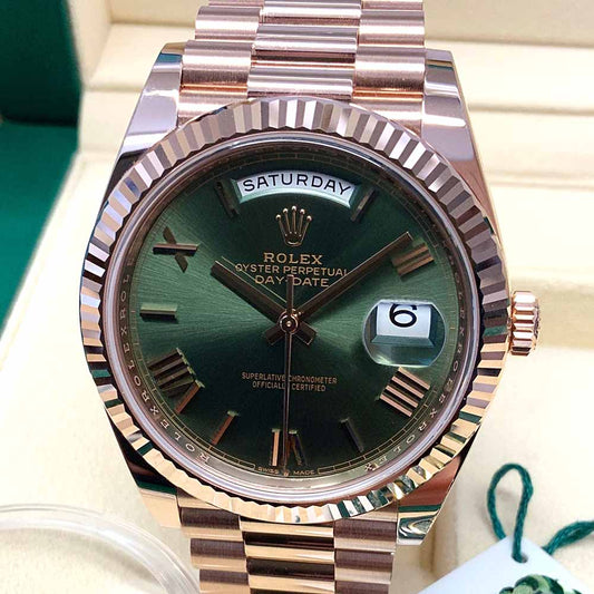 Day-Date 40 ‘'Green Dial’’ Rose Gold